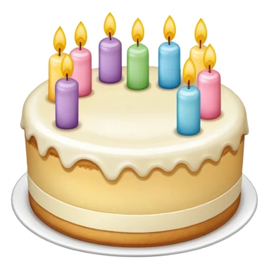 pastel de cumpleaños de vainilla sticker