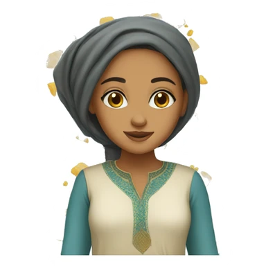 Moroccan girl  sticker