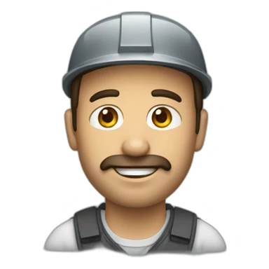 Trabajador con taladro  sticker