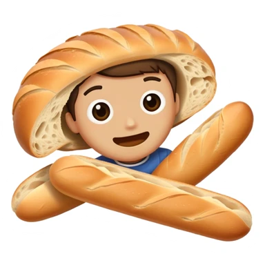 Jadon getting cut open by a baguette  sticker