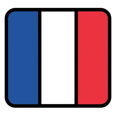 France national flag, classic look, no text sticker