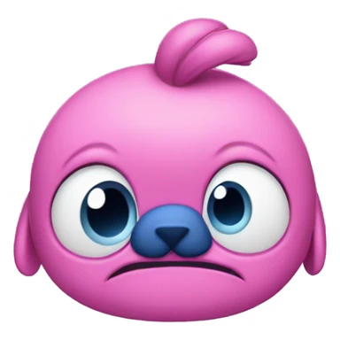 sad stitch coquette sticker