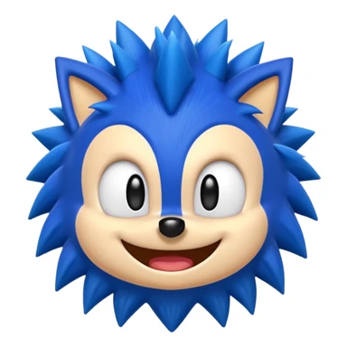If your trying to make a sonic emoji make him look better. sticker