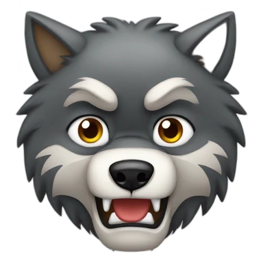Angry Wolf sticker