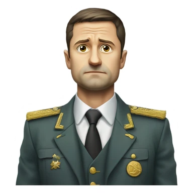 zelensky sad sticker