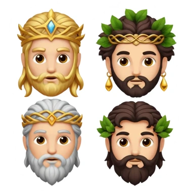 dionysus, zeus, and dionysus’ mother sticker
