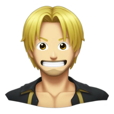 one piece sanji head sticker