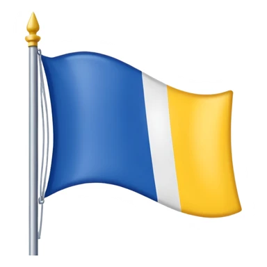Un drapeaux tricolore , l'odre bleu blanc et jaune  sticker