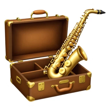 saxophone in a case sticker
