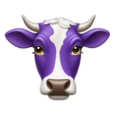 milka purple cow sticker