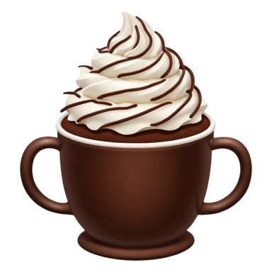 chocolate desert in cup sticker