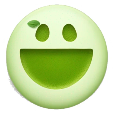 Smiley face holding matcha sticker