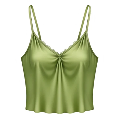 matcha colored silk camisole sticker