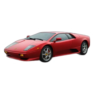 Lamborggini diablo rojo sticker