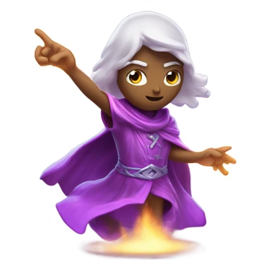 A concentrated beam of glowing purple magical energy, swirling with arcane symbols, shooting forward and bursting with sparks on impact. sticker