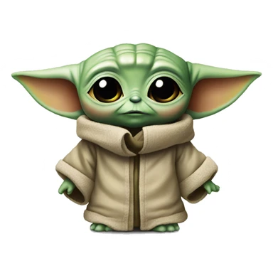 BABY YODA IN SPEAKER OUTFIT sticker