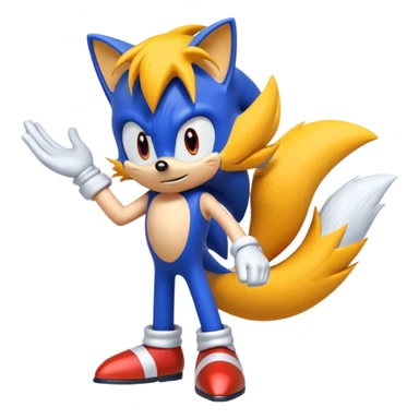 Sonic the hedgehog 2 tails sticker