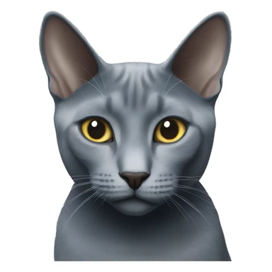 two Russian blue cats sticker