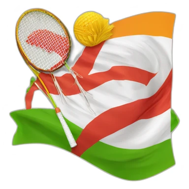 Drapeau - Guadeloupe - badminton sticker
