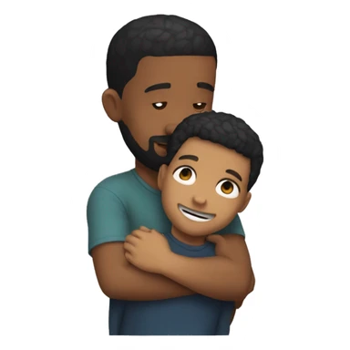 Drake hugging a kid sticker