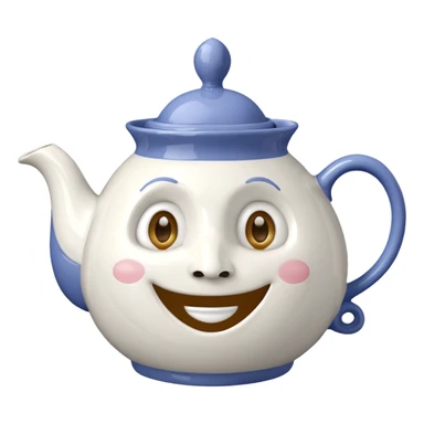 A character from the fairy tale Beauty and the Beast: Mrs. Potts, the lady who was turned into a teapot and retains the teapot's original form. sticker