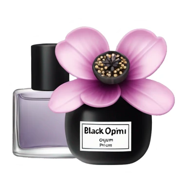 black opium parfume sticker