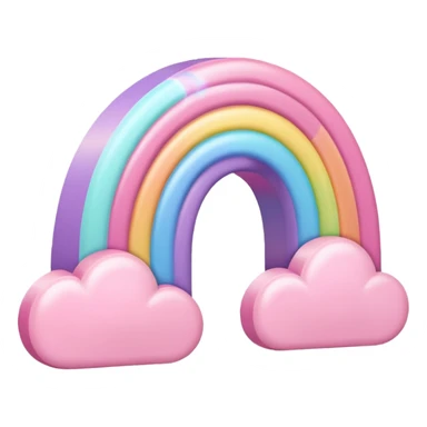 Pink Pastel rainbow sticker