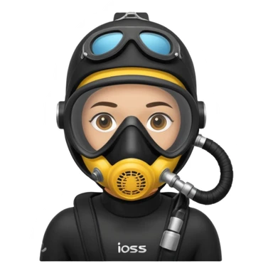 scuba diver sticker