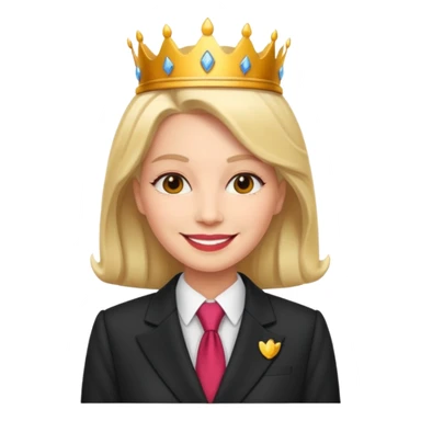 queen with suit sticker