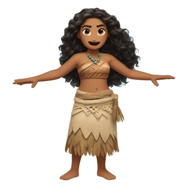 moana open arms sticker