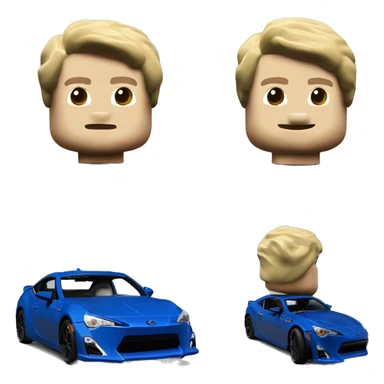  Real look Blueberry Lego Scion FR-S  sticker