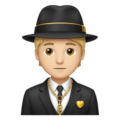 White guy pimp sticker