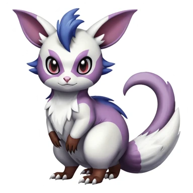 ShinyFurret-Absol-Noibat-Noivern-Hybrid (Full body) sticker