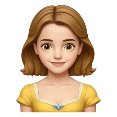 emma watson as belle Cinematic Realistic sticker