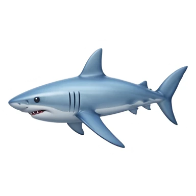 shark swimming in sea water sticker