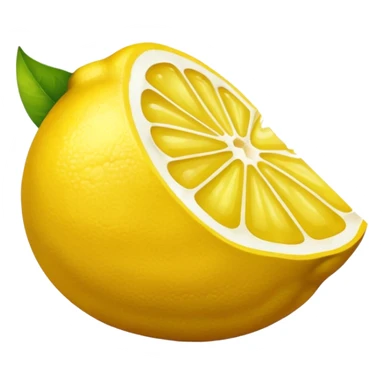 The leftovers of a lemon after making lemon juice sticker