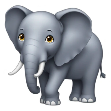 Chat sur éléphant sticker