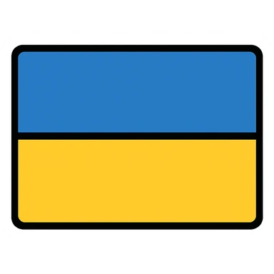 Ukraine flag sticker