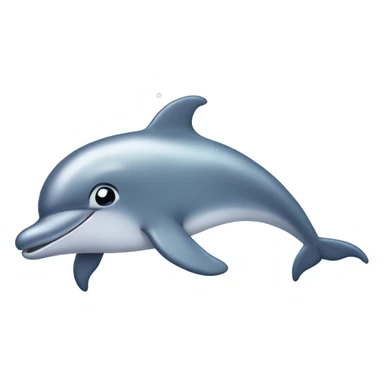 Dolphin with sparkles sticker