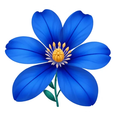 Blue flower emoji sticker