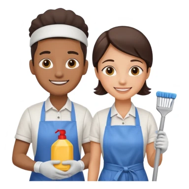 Housekeeper Couple sticker
