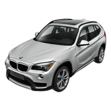Black BMw X1 2033 sticker