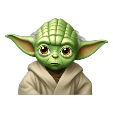 Yoda confused sticker