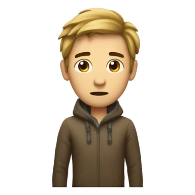 A shivering man sticker