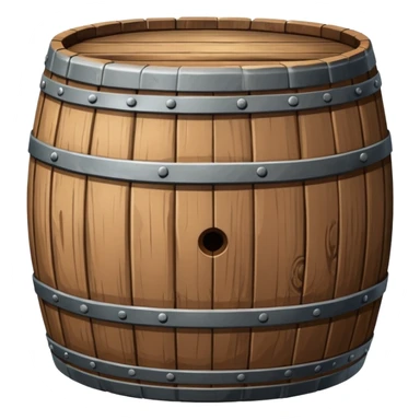 create a dnd style barrel.png using 48x48 pixels size sticker