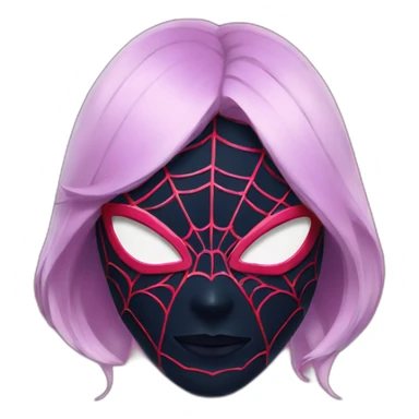 Gwen spiderverse mask sticker