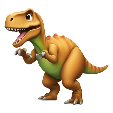 Dinosaur break dancing sticker