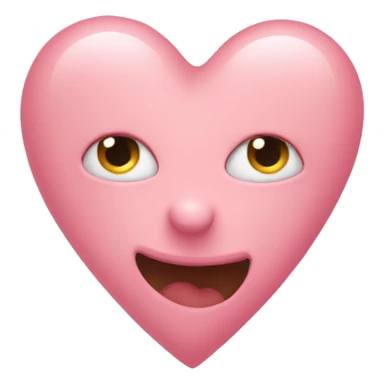 light pink heart sticker