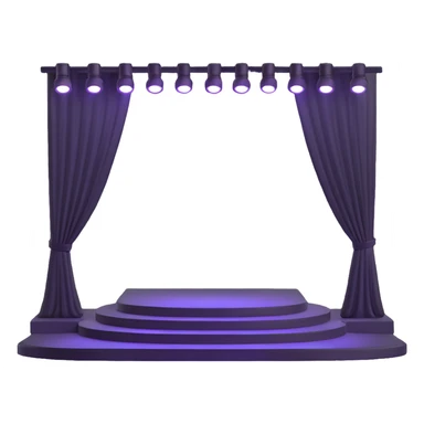 concert stage with lights sticker