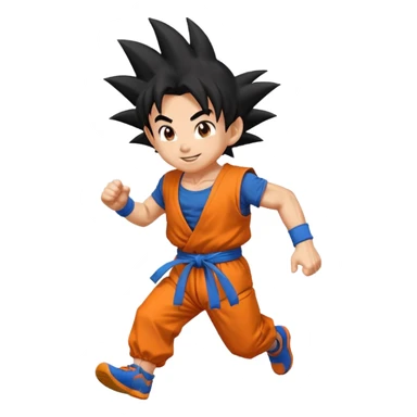 Goku 🐍🐉 run 😀🤣 sticker